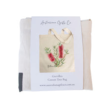 Load image into Gallery viewer, AGCB1000: Red: Bottlebrush Cotton Tote Bag