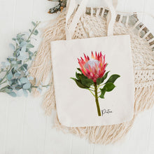 Load image into Gallery viewer, AGCB1002: Protea Cotton Tote Bag