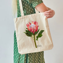 Load image into Gallery viewer, AGCB1002: Protea Cotton Tote Bag