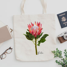 Load image into Gallery viewer, AGCB1002: Protea Cotton Tote Bag