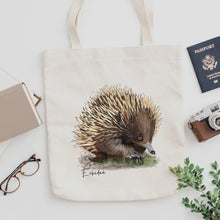 Load image into Gallery viewer, Charming & Unique Australian Native Echidna Poster, Tote Bag & Card Set