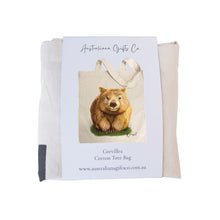Load image into Gallery viewer, AGCB1006: Wombat Cotton Tote Bag

