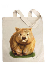Load image into Gallery viewer, AGCB1006: Wombat Cotton Tote Bag