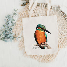 Load image into Gallery viewer, AGCB1007: Kingfisher Cotton Tote Bag