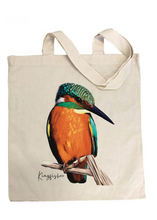 Load image into Gallery viewer, AGCB1007: Kingfisher Cotton Tote Bag