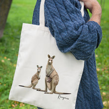 Load image into Gallery viewer, AGCB1009: Kangaroo Cotton Tote Bag