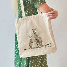 Load image into Gallery viewer, AGCB1009: Kangaroo Cotton Tote Bag