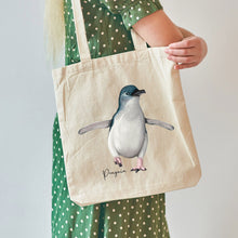 Load image into Gallery viewer, AGCB1013: Penguin Cotton Tote Bag
