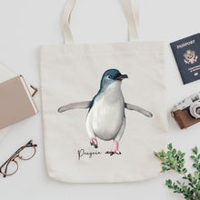 Load image into Gallery viewer, AGCB1013: Penguin Cotton Tote Bag