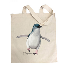 Load image into Gallery viewer, AGCB1013: Penguin Cotton Tote Bag