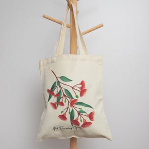 AGCB1014: Red Flowering Gum Cotton Tote Bag