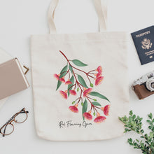 Load image into Gallery viewer, AGCB1014: Red Flowering Gum Cotton Tote Bag