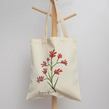 Load image into Gallery viewer, Australian Native Flower Kangaroo Paws Tote Bag & Scarf Set | Navy