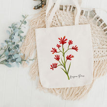 Load image into Gallery viewer, AGCB1016: Kangaroo Paws Cotton Tote Bag
