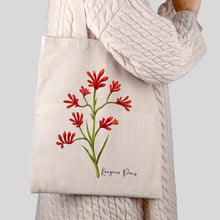 Load image into Gallery viewer, AGCB1016: Kangaroo Paws Cotton Tote Bag