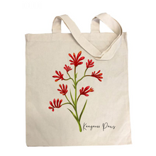 Load image into Gallery viewer, AGCB1016: Kangaroo Paws Cotton Tote Bag