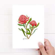 Load image into Gallery viewer, AGCC1003: Waratah Flower Card