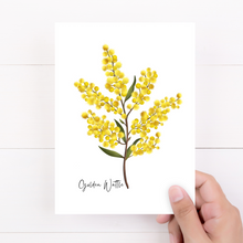 Load image into Gallery viewer, AGCC1007: Golden Wattle Flower Card