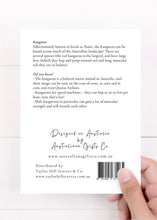 Load image into Gallery viewer, Majestic & Adventurous Australian Native Kangaroo Poster, Tote Bag & Card Set