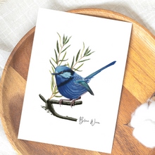 Load image into Gallery viewer, AGCC1014: Blue Wren Card