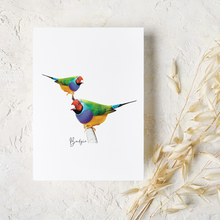 Load image into Gallery viewer, AGCC1015: Gouldian Finch Card