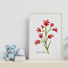 Load image into Gallery viewer, AGCP1006: Kangaroo Paw Flower Poster
