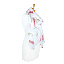 Load image into Gallery viewer, AGCS1002: Red: Bottlebrush Flower Scarf