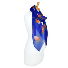 Load image into Gallery viewer, AGCS1004: Navy: Banksia Flower Scarf