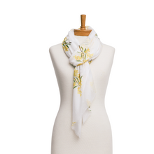 Load image into Gallery viewer, AGCS1015: White: Golden Wattle Scarf
