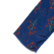 Load image into Gallery viewer, AGCS1018: Navy: Kangaroo Paws Scarf