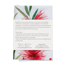 Load image into Gallery viewer, AGCT1001: Red: Bottlebrush Tea Towel