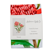 Load image into Gallery viewer, AGCT1003: Waratah Tea Towel