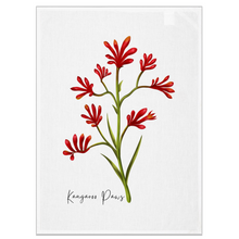 Load image into Gallery viewer, AGCT1006: Kangaroo Paw Tea Towel