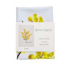 Load image into Gallery viewer, AGCT1007: Golden Wattle Tea Towel