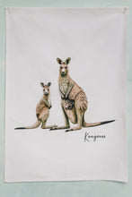 Load image into Gallery viewer, AGCT1009: Kangaroo Tea Towel
