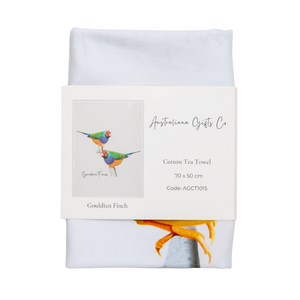 AGCT1015: Gouldian Finch Tea Towel