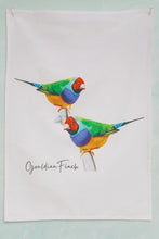 Load image into Gallery viewer, AGCT1015: Gouldian Finch Tea Towel
