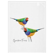 Load image into Gallery viewer, AGCT1015: Gouldian Finch Tea Towel