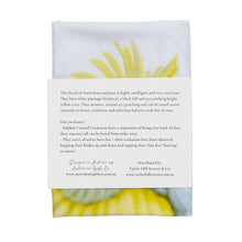 Load image into Gallery viewer, AGCT1018: Sulphur Crested Cockatoo Tea Towel