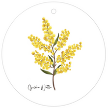 Load image into Gallery viewer, AGCTA1007: Golden Wattle Flower Gift Tag