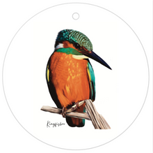 Load image into Gallery viewer, AGCTA1016: Orange: Kingfisher Bird Gift Tag