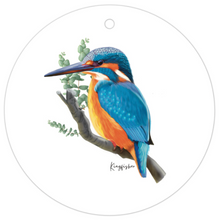 Load image into Gallery viewer, AGCTA1018: Blue: Kingfisher Bird Gift Tag