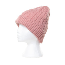 Load image into Gallery viewer, Braid Knit Scarf, Beanie &amp; Gloves Set | Blush Pink
