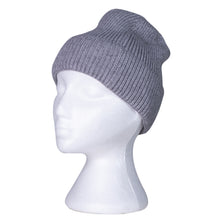 Load image into Gallery viewer, THSAP1259: (2pcs) Grey Twisted Rib Stitch Scarf Beanie Set