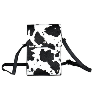 Animal Print Cross Bag | White