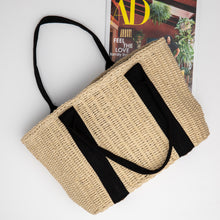 Load image into Gallery viewer, THSB1025: Cream: Angie Weave Bag