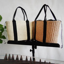 Load image into Gallery viewer, THSB1025: Cream: Angie Weave Bag