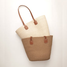 Load image into Gallery viewer, THSB1027: Camel: French Weave Tote Bag