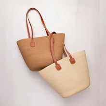 Load image into Gallery viewer, THSB1028: Sand: French Weave Tote Bag