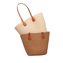Load image into Gallery viewer, THSB1028: Sand: French Weave Tote Bag